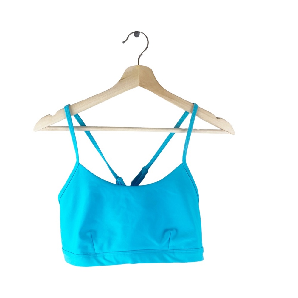 Alo Airlift Intrigue Bra Light Support Turquoise Size Large